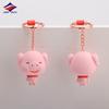 Llavero colgante de PVC suave con forma de cerdo del zodiaco, diseño creativo de animales de dibujos animados de Zhiyu, para coche, venta al por mayor