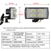 Faro Led para Motocicleta 12V Transfronterizo Corto Tricolor Vehículo Eléctrico Blanco Amarillo Rojo Azul Intermitente Haz Alto y Bajo Integrado Foco Modificado