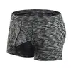 Separador de huevos de pistola ropa interior para hombre boxer modal seda de hielo hilo de color pantalones soporte para escroto malla bala pantalones transpirables generación pelo