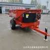 Esparcidor de estiércol a gran escala, tipo remolque totalmente automático para estiércol húmedo, estiércol congelado, elevador de estiércol, tractor, lanzador de estiércol montado en la parte trasera para fertilización