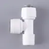 Atacado de fábrica acessórios para purificador de água Tê de rosca de 2 lados acessórios universais para purificador de água Tê de conector rápido
