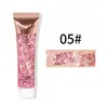 Maquiagem Colorida Transfronteiriça Escama de Sereia Gel Glitter Sombra para Olhos Líquido Rosto Lábios Brilhante Corpo Sombra para Olhos com Glitter Perolado