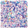 61 piezas de pegatinas de animales del cielo estrellado, soñadoras y coloridas, pegatinas de mascota linda de dibujos animados a prueba de agua para agenda, pegatinas de decoración para vaso de agua al por mayor