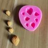 Fruta 7 peças morango decoração bolo molde de cozimento Fondant chocolate líquido silicone molde fábrica vendas diretas