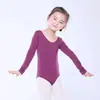 Collant de Ginástica Manga Longa Infantil Collant de Ballet Infantil Meio Collant Roupa de Jardim de Infância Atacado 5005
