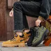 Zapatos de Hombre Otoño 2025 Nuevas Botas Martin de Caña Alta Estilo Británico Retro para Hombre Zapatos de Trabajo de Suela Gruesa Botines Casuales