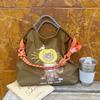 Mismo Estilo de Celebridad de Internet Verano Estilo Japonés Cadena de Bolas Bolso de Compras Bordado Moda Femenina Nicho Gran Capacidad Bolso de Hombro