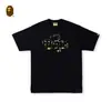 BAPE camiseta masculina manga curta estampa camuflada BABY MILO desenho animado primavera verão casual plus size meia manga