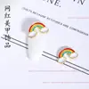 Novos Acessórios para Nail Art Celebridade da Internet Acessórios de Desenho Animado Decoração de Unhas Nuvem Arco-Íris Acessórios de Unha Vestíveis Feitos à Mão Fabricante de Diamantes