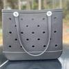 Amazon con bolsa de viaje de playa de EVA con agujeros, bandolera para mujer, cesta de compras, bolsa impermeable para teléfono móvil