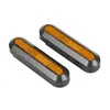 Cubierta Decorativa Reflectante Lateral para la Horquilla Trasera de Patinetes Eléctricos, Adecuada para Modelos Elite, Juego de 2 Cubiertas Negras y Amarillas para Horquilla Trasera