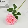 Série Rosa de Veludo Flores Artificiais Transfronteiriças para Arranjos de Casamento, Arcos de Hotel, Decorações de Dia dos Namorados e Flores Artificiais