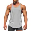 Colete Esportivo de Secagem Rápida Transfronteiriço Masculino de Verão Alta Elasticidade Respirável Sem Mangas Roupa Fitness Colete para Corrida Basquete