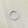 Hebilla de resorte de color, anillo de resorte de aleación de pintura de círculo abierto de metal, cadena para teléfono móvil, cadena para bolso, accesorios hechos a mano