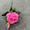 Decoração de Flor de Rosa Artificial para Hotel, Ornamento de Cerâmica Feito à Mão, Vaso Nórdico Amazon, Flores Artificiais de Alta Qualidade