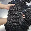 Peruca Personalizada Cabelo Humano Cacheado Italiano Mechas Cortina de Cabelo Transfronteiriça Peruca Feminina Peruca de Cabelo