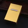 H02 Estuche Metálico para Cigarrillos con Tapa abatible para Hombre, Resistente a la Presión, a Prueba de Humedad, Cierre Magnético, Caja de Cigarrillos de Aleación de Aluminio, Venta al por Mayor desde el Fabricante