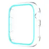 Adecuado para Apple Watch S11/10 Funda Protectora Luminosa Transparente PC Hueca Media Cubierta Estuche de PC Fluorescente Ultra-Delgado