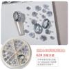 Joia para Unha Rosa Vermelha da Internet Cor Transparente Cristal Material Casca de Ovo de Pombo Bolsa Conjunto de Pérolas Caixa Flor de Camélia Diamante