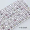 Cristal Dongzhou 8*10 Rocas Medianas Azúcar Cristalizado Pedrería para Uñas Rectangular Ángulo Recto Cubo de Azúcar Fondo Puntiagudo Brillante Vidrio K9 Accesorios para Uñas