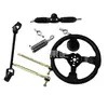 Acessórios para Karting de Motocicleta Elétrica de Quatro Rodas DIY 32-42CM Caixa de Direção Coluna de Direção Volante Barra de Direção Junta Esférica