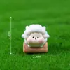 Linda Figurita de Oveja para Regar Flores en Micro-Paisajes, Partículas Kawaii, Adornos DIY para Jardinería y Paisajismo, Accesorios Colgantes, Pequeños Adornos de Escritorio