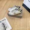 Versão Alta Lantejoulas Estrela Clássicas Sapatos Pequenos Sujos Versátil Casual Sapatos Baixos Vintage Sapatos Brancos Velhos Mesmo Estilo para Casal