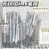 Porta-canetas Acrílico Transparente Simples Balde de Armazenamento de Papelaria para Estudantes Organizador de Mesa para Escritório Dormitório Caixa de Armazenamento de Pincéis de Maquiagem