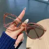 Gafas de Ojo de Gato Lisas de Nuevo Estilo que Cambian de Color para Mujer, Se Pueden Equipar con Lentes Planos Antiluz Azul a Prueba de Miopía, Gama Alta, Rostro Pequeño