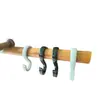 [Hongyuan] Expansão de Guarda-Roupa Gancho S de Plástico Tubo Redondo Sólido Tubo Quadrado Acessórios de Rack de Tubo de Aço Inoxidável Faixa Plana Colocação Sem Prego