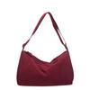 Transfronteiriço 2024 Nova Bolsa Feminina Bolsa de Nylon Simples Grande Capacidade Ombro Crossbody Viagem Grande Bolsa Cor Doce Bolsa