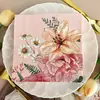 Directo de fábrica en stock servilletas de impresión a color flores y plantas pañuelo facial pañuelo de fiesta transfronterizo AliExpress venta caliente