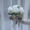 191 Buquê de Noiva Mori Buquê de Casamento Flores de Simulação Rosa Enviar Namorada Pedido de Casamento Registro Foto de Casamento Buquê