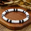Amazon Ventas Calientes Transfronterizas Pulsera de Calavera con Cuentas Hecha a Mano para Hombre Estilo Retro Cuentas de Madera Turquesa Pulsera de Concha de Coco para Mujer