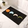 Tapete de Banheiro Simples Espesso Absorvente de Água Tapete de Entrada de Casa Veludo Antiderrapante Tapete para Pés