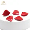 Acessórios para Joias em Formato de Leque Curvo de Pinus Vermelho para Venda no Atacado, Contas Soltas de Ágata, Peças Pequenas Decorativas, Materiais para DIY