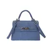 Bolso Texturizado para Mujer 2024 Primavera y Verano Nueva Moda Denim Bolso Kelly Estilo Coreano Nicho Versátil Bolso Cruzado para Mujer