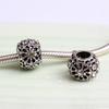 Nuevas Cuentas de Zirconia de Deseos Ao-Europeos DIY Anillo de Diamantes Redondo Pulsera Accesorios con Cuentas Venta al por Mayor
