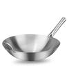Wok grande de acero inoxidable sin recubrimiento multiusos wok frito trípode frito restaurante cantina hotel olla 26-100cm Punto de origen
