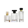 Botella de Perfume de Vidrio Nueva, Compacta y Exquisita, Elegante Botella Vacía de Repuesto de Marca Grande, Botella con Atomizador de Presión Hexagonal, Alta Apariencia