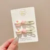 Pasador Dulce de Princesa Estilo Ins, Pinza para Fleco Lateral, Pasador Exquisito Versátil Estilo Bosque, Accesorio para el Cabello Colorido Dopamina
