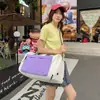 Bolsa de Fitness Portátil con Compartimento Independiente para Zapatos, Bolsa Grande de Capacidad para Viajes Cortos, Bolsa Deportiva de Yoga Resistente al Agua, Bolsa de Equipaje para Mujer