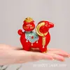 Figura de Cordero con Diseño del Zodiaco Chino, Oveja Giratoria que Trae Fortuna, Decoración de Escritorio, Regalo de Año Nuevo, Mascota del Año del Cordero