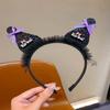 Faixa de Cabelo Infantil Fofa Sanrio Kulomi Headband Menina Bebê Versátil Doce Laço Desenho Animado Headwear