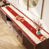 Nuevo tapete para mesa de mueble de TV estilo chino 2025 nueva mantelería impermeable, se puede cortar para adaptar a zapatero y encimera de aparador