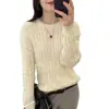 Suéter de Diseño Trenzado Clásico Coreano para Mujer 2025 Otoño e Invierno Nuevo Estilo Perezoso Holgado Retro Tejido