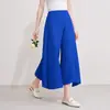 Calça Saia Plissada Estilo Japonês para Mulheres, Calça de Sarja Wide Leg de Cintura Alta, Calça Fluida, Atacado de Comércio Exterior Transfronteiriço, Tamanhos Petite