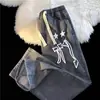 Atacado transfronteiriço estilo Hong Kong marca da moda estampa de estrela calça jeans primavera e verão fina versátil solta reta casual calça comprida