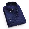 Camisa para Hombre Estilo Nuevo de Moda Sin Planchar Ropa Interior y Exterior de Moda Casual Textil de Algodón Oxford Europeo y Americano Camisa Blanca de Manga Larga para Hombre