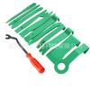 Herramienta basculante de desmontaje y montaje de audio interior de coche de 12 piezas, desmontaje y desmontaje de coche de 11 piezas, palanca de 6 pulgadas, destornillador con hebilla de goma